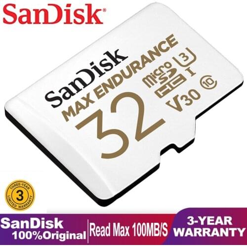 Sandisk High Endurance Microsd 64GB 32GB Memory Card Adapter Class 10 Micro SD Memory Card For 4K Video Action Cameras or Drones