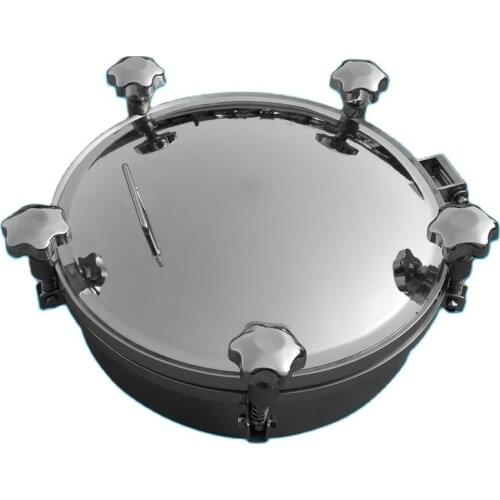 Sanitary 500mm Round Pressure Tank Manhole Cover Stainless Steel Silicon/EPDM Sealing