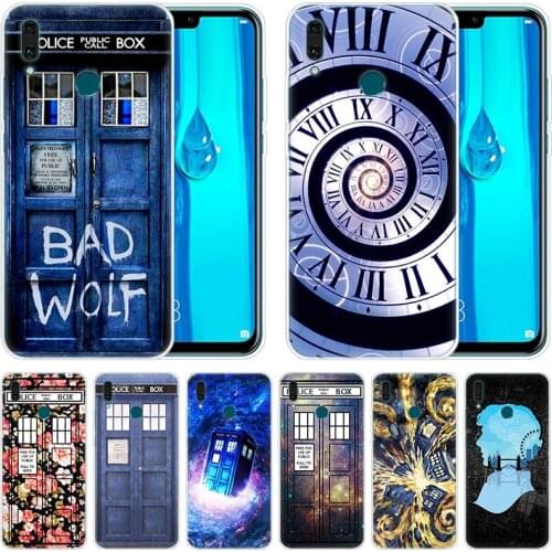 Silicone Case Floral TARDIS Tardis Doctor Who for Huawei Mate 30 20 Lite 10 Pro Y5 Y6 Y7 Pro 2019 Y9 Prime 2019 2018 Y6 Pro 2017