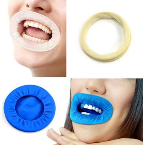 Cesoon 10Pcs/Pack Dental Mouth Opener Latex Disposable Lips Cheek Retractor Rubber Dam Expanders Oral Hygiene Teeth Whitening