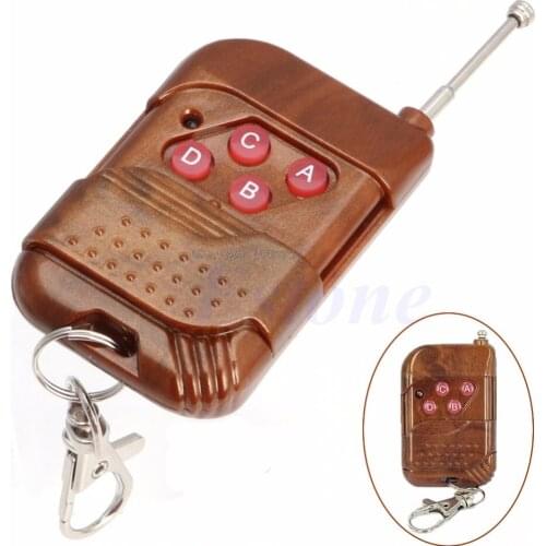 1Pc 4 Channel 315MHz 433MHz Wireless RF Remote Control Controller Fr Light Bulb Door Dropship