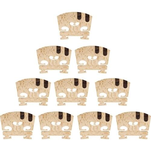 10 Pack Violin Bridge Musical Instrument Accessories for Size 4/4 Violin