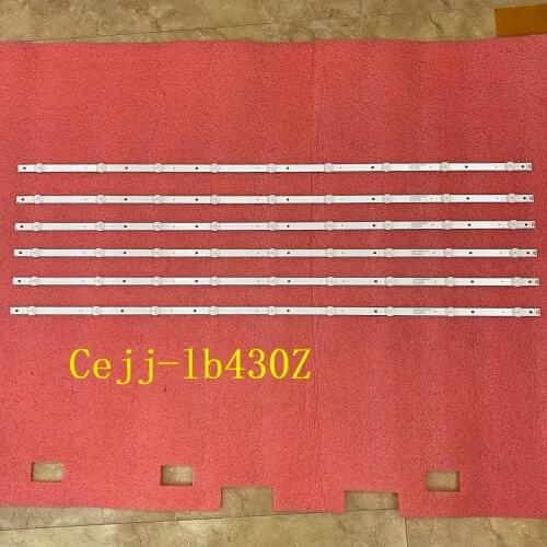 15pcs/lot 9LED(3V) 840mm LED Backlight strip for Aoc 43s5295 43PFG5813 43PFG5813/78 43PFF5292 CEJJ-LB430Z-9S1P-M3030-D-1