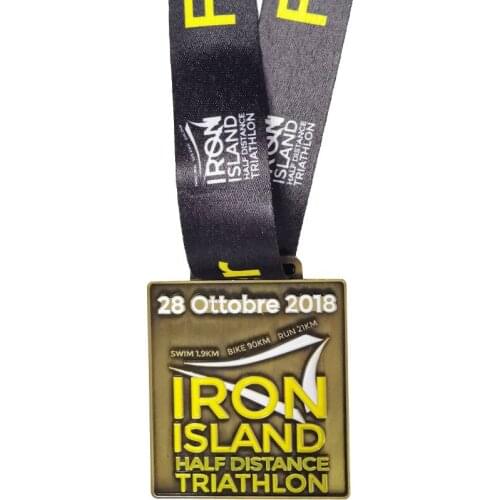 2.36 Inch 100 Pieces A Lot Custom 2D Die Cast Antique Gold Soft Enamel Zinc Alloy Medal