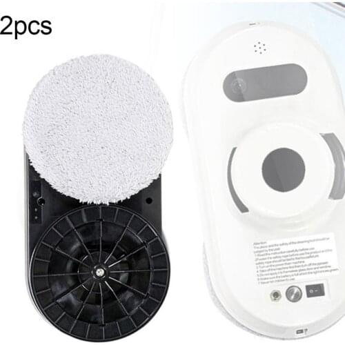 2Pcs Robotic Smart Electric Glass Window Robot Vacuum Cleaner Cleaning Pads