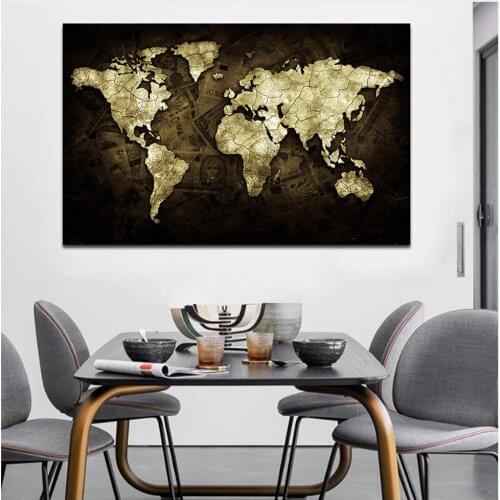 5d Diy Diamond Embroidery wolrd map Home Decoration Round Diamond Mosaic Pictures Needlework Painting Cross Stitch Kits wall art