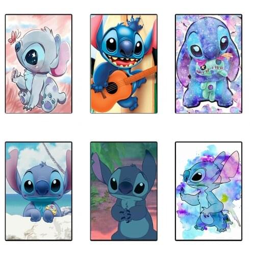 Full Diamond Embroidery Diamond Painting Disney Anime Stitch 5D Diamond Mosaic Cross Stitch Kits Home Decor