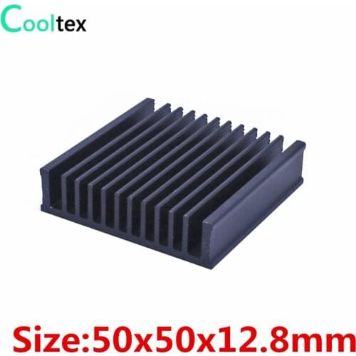 2pcs/lot) High quality 50x50x12.8mm radiator Aluminum heatsink Extruded heat sink for Electronic heat dissipation