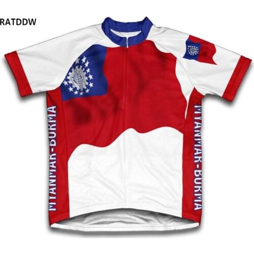 Myanmar-Burma Cycling Jersey Short Sleeve Bicycle Wear Bike Clothing Maillot Ciclismo Men Bike Wear Clothing Maillot