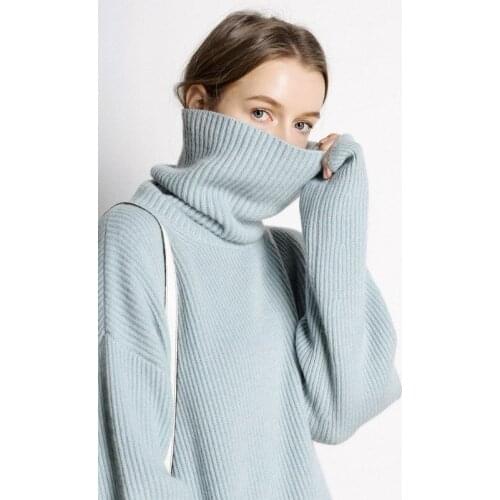 Gejas Ainyu2020 Autumn Winter New Cashmere sweater winter clothes women turtleneck sweater Loose women sweaters pullovers tops