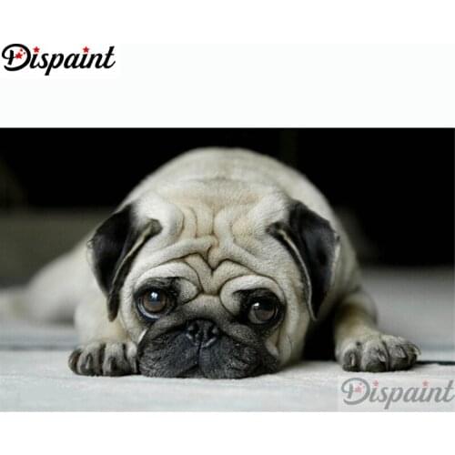 Dispaint "Animal dog scenery" Diamond Painting 5D Full Square/Round Drill Home Decor DIY Diamond Embroidery Cross Stitch A11246