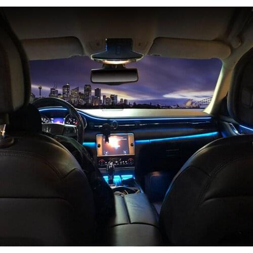 Best Sale New Auto LED Interior Lighting System OEM Customized 64 Colors Atmosphere Ambient Light For Maserati Quattroporte
