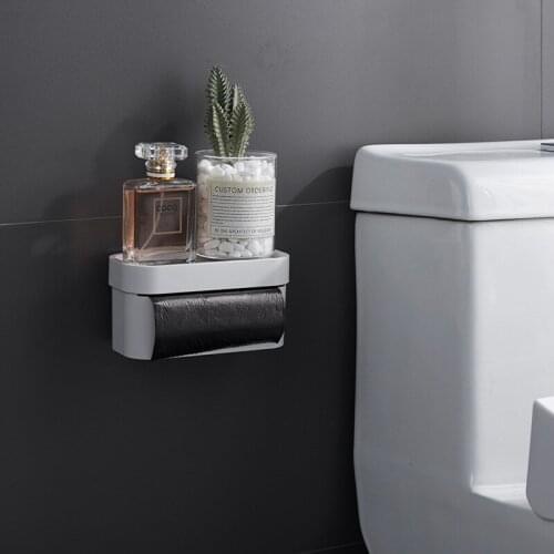 Garbage Bag Storage Box for Kitchen Bathroom Wall Hanging Punch Free Moisture-proof Household Accessories Garbage Bag Container