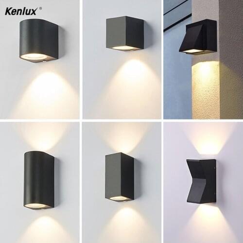 Kenlux 5W/10W Nordic Wall Lamp Modern 90-260v Painted Led Wall Light Bedroom Bathroom Wall Lamps for Living Room Wandlamp IN