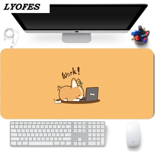 Cute Mouse Pad Comtuper Desk Mat Large XXL Mousepad Kawaii Gaming Accessoroes Laptop Gamer Keyboard MacBook Waterproof Maus Mat