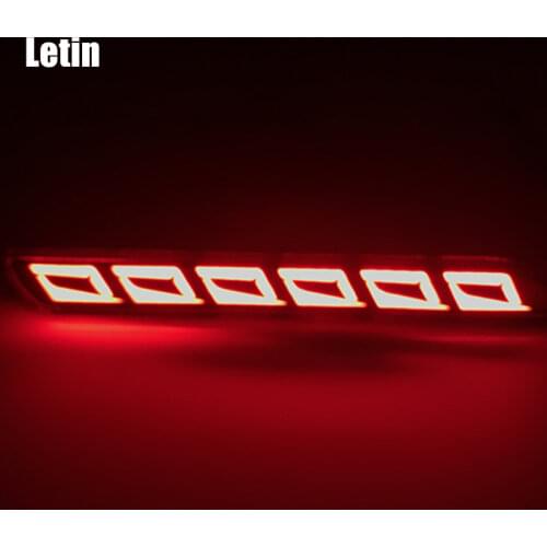 New upgrade For Toyota Wish Camry Sienna Reiz Verso harrier bumper Reflector rear LED Guide light Tail Brake lamp