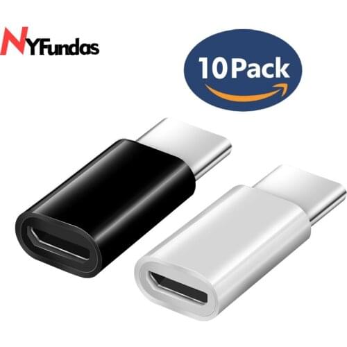 NYFundas 10PCS Micro Usb To Usbc Adapter For One plus 6 5 5T Oneplus 6 Sony Xperia Xa2 Zte Axon 7 Mini Xiaomi MiMax 3 Usb Type-c