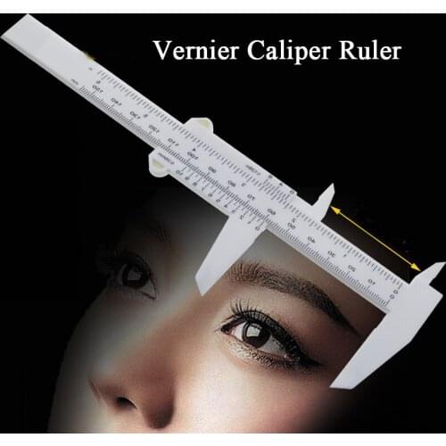 Permanent Makeup Accessories Tattoo Supply Plastic Vernier Caliper Ruler Accurate Measuring Tools for Microblading Eyebrow Lip