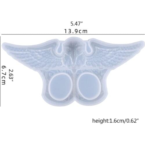 R58E Eagle Keychain Crystal Epoxy Resin Mold DIY Crafts Jewelry Casting Tools Necklace Pendant Silicone Mould