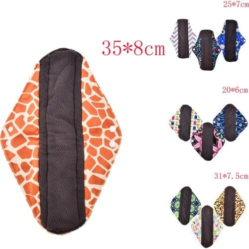 S/M/L Reusable Bamboo Cloth Hygiene Menstrual Panty Pad Washable Menstrual Pad Mama Sanitary Towel Pad Feminine For Lady