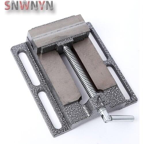 4inch Drill Press Vise Bench Clamp Flat Vise Drilling Machine Clamping for Milling Machine Drill Press and Machinery Maintenance