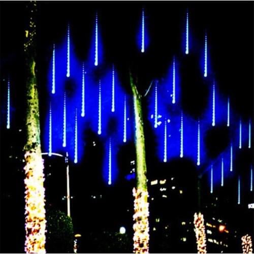 30cm 50cm Outdoor Meteor Shower Rain 8 Tubes EU/US Plug LED String Lights Waterproof For Christmas Wedding Party Decoration