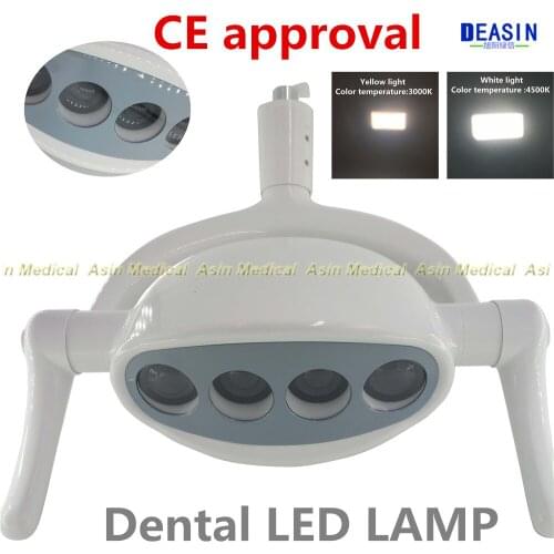 CE approval dental lamp with Sensor Oral Light Lamp color temperature adjustable Dental Unit Chair implant surgery lamp