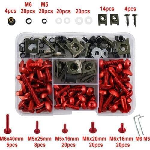 177PCS Motorcycle Fairing Bolts Screws Nut Complete Kit For HONDA CB650R NC750X CBR650R AFRICA TWIN CRF1000L PCX125 CBR 600 RR