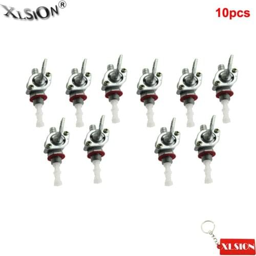 XLSION Aftermarket 10Pcs Fuel Petcock Tap Value Switch Petcock For Motorized Bicycle Bike 49cc - 80cc