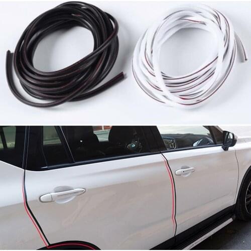 5 m Anti-Collision Lane Protection Door Ribbons Rubber Edge Gates Locks Side Protector Sticker for Mazda 2 3 5 6 CX5 CX7 CX9
