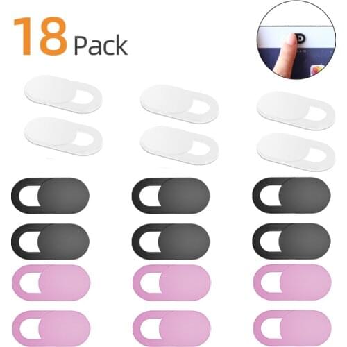 6pc 18pc WebCam Cover Shutter Magnet Slider Plastic For iPhone Web Laptop PC For iPad Tablet Camera Mobile Phone Privacy Sticker