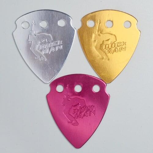 Aluminum Guitar Pick with Random Color Unique Shape for Comfortable Playing