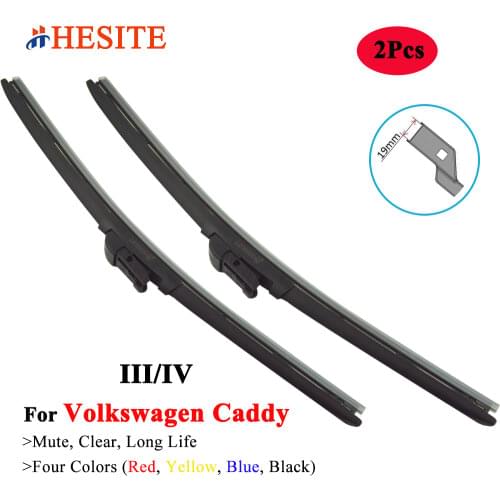 2Pcs Colorful Windshield Wiper Blade For VW Caddy Vehicle Model Year From 2005 To 2020 Red Blue Yellow Black Winter Front Wipers