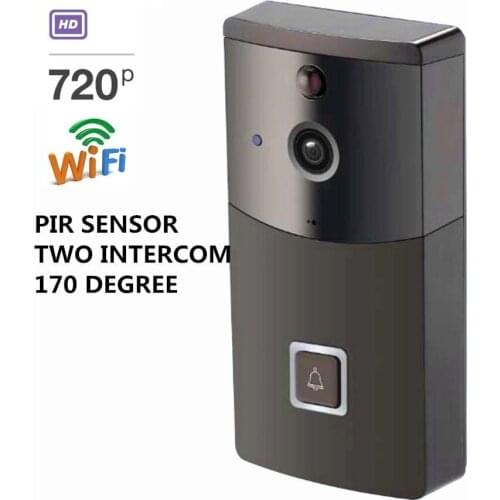 MOUNTAINONE Wireless Video Door Phone HD PIR WIFI Doorbell Intercom IP Camera Audio SD Card Slot Outdoor Security w/t Motion Det