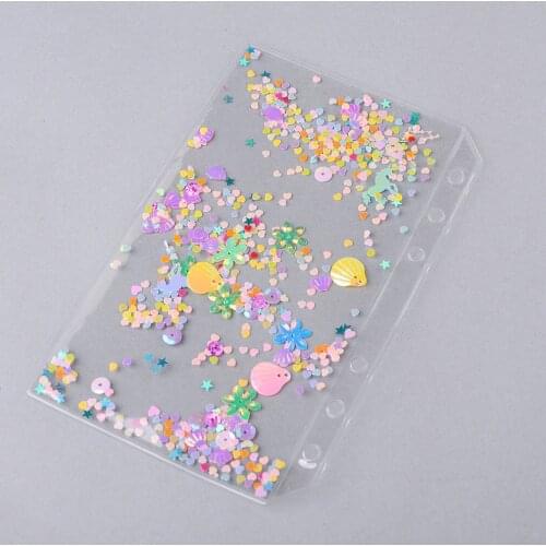 A6 Notebook Zipper Index Divider Spiral Bag Journal Agenda Plannner PVC Binder Folder Holder Kawaii Stationery Office Supplies