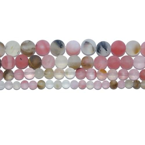 Dull Polish Natural Stone Watermelon Red Crystal Round Beads 6 8 10 12 MM Pick Size For Jewelry Making DIY Bracelet Necklace