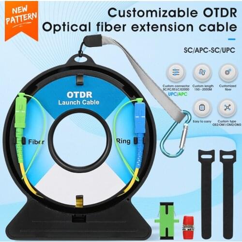COMPTYCO SC/FC/ST/LC-UPC/APC OTDR Dead Zone Eliminator,Fiber Rings 500M Fiber Optic OTDR Launch Cable Box SC/APC-SC/UPC
