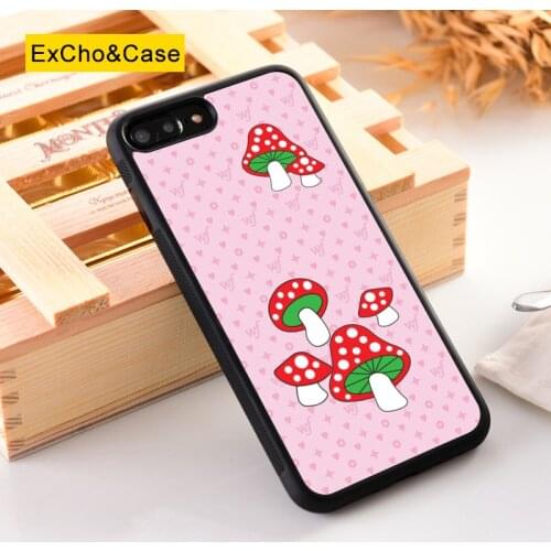 ExCho&Case Fashion Hot Sale Protective Shroom COLLECTION Silicone For iPhone 6 6S 7 8 PLUS X XS XR 11 12 Mini Pro iphone Case