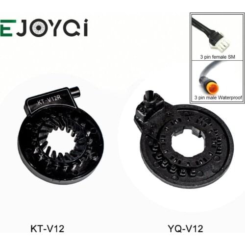 EJOYQI KT V12 Ebike PAS CD V12L 6 Magnets Left Pedal Assist Sensor Dual Hall Sensors 12 Signals Electric Bicycle PAS Sensor