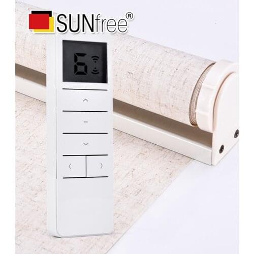 Modern Horizontal blinds electric blackout curtains eco-friendly fabric DC tubular motor electric blinds for Living Room/Bedroom