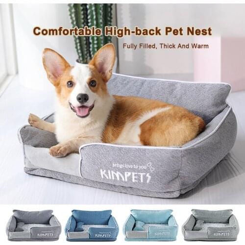 Dog Kennel Bed Pet Cama Perro Cat Accessories For Large Dogs Panier Chien Gato Beds Sofa Pillow Winter Mat Oxford Washable Nest