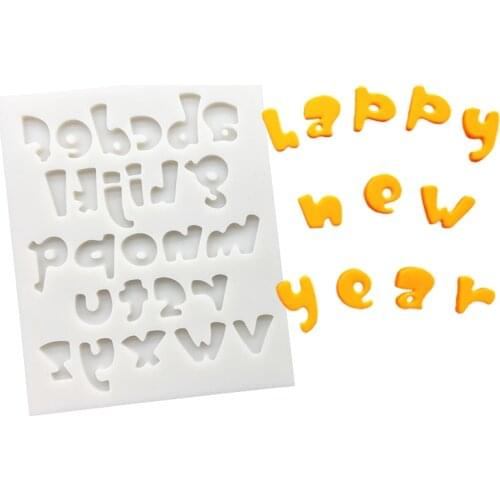Lowercase Letters Silicone Sugarcraft Mold Chocolate Cupcake Baking Fondant Cake Decorating Tools