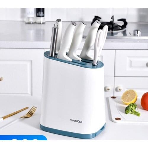 New Creative Kitchen Knife Rack Multi-purpose Kitchen Plastic Storage Knife Holder Household Kitchen Knife Bucket Knife Holder