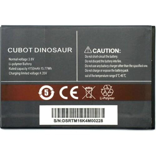 New 4150mAh High Quality Battery Rechargeable For Cubot Dinosaur Mobile Phone Batterie Bateria