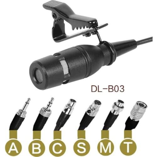 Lavalier Lapel Mic tie clip Microphone 3Pin XLR mini Plug Cardioid Fit Samson and AKG