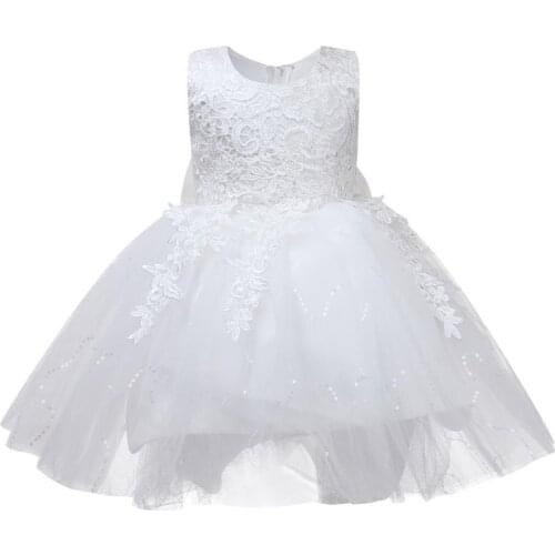 Sequin Tulle Newborn Princess Dress Baby Girls Dress Lace Easter Baby Dress 1 Years Birthday infant Christening Baptism Gowns