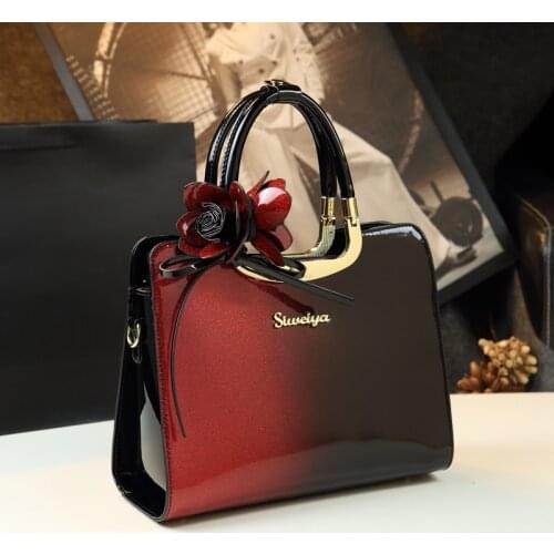 Luxury Fashion Genuine Leather Women Handbag Flowers Shoulder Messenger Bag Female Cowhide Bags Ladies New