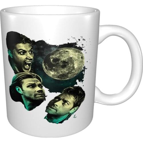 Supernatural Full Moon Dean Winchester Sam Castiel Mug Coffee Cup Coffee Mug Tajine Terracotta Plastic Glass