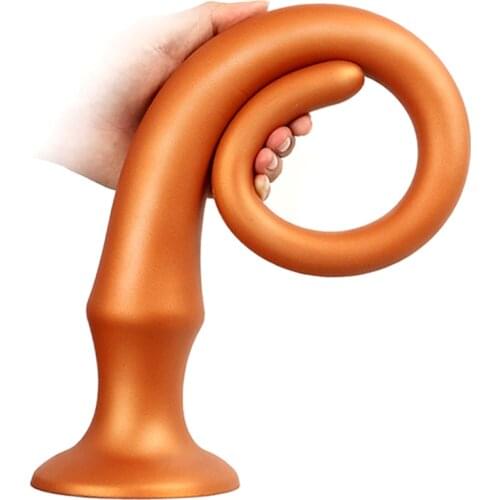Liquid Silicone Anal Dildo With Suction Cup Big Butt Plug Prostate Massage Soft Anus Dilator Stimulator SM Sex Toys For Couples