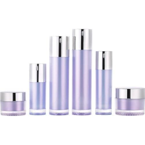 10pcs 30g/50g Cream Jar Bottle, 15/30/80/100ml Airless Pump Bottles Lotion Dispenser Bottle